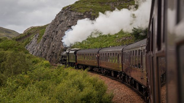 Jacobite Steam Train Landschaft