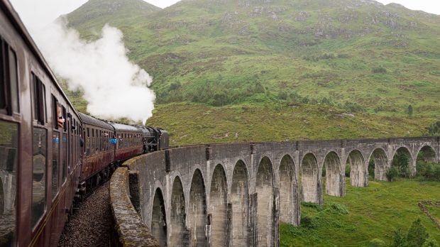 Auf dem Glenfinnan Viaduct