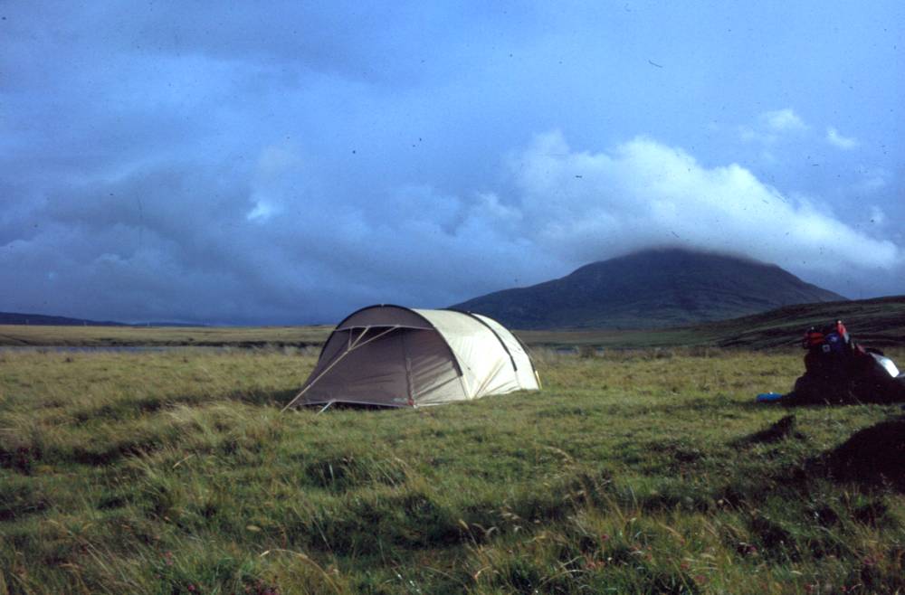 Zelt in den Highlands 1990