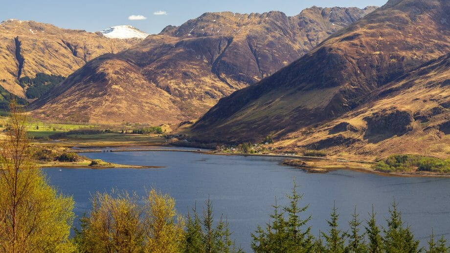 Loch Duich in front of the Five Sisters