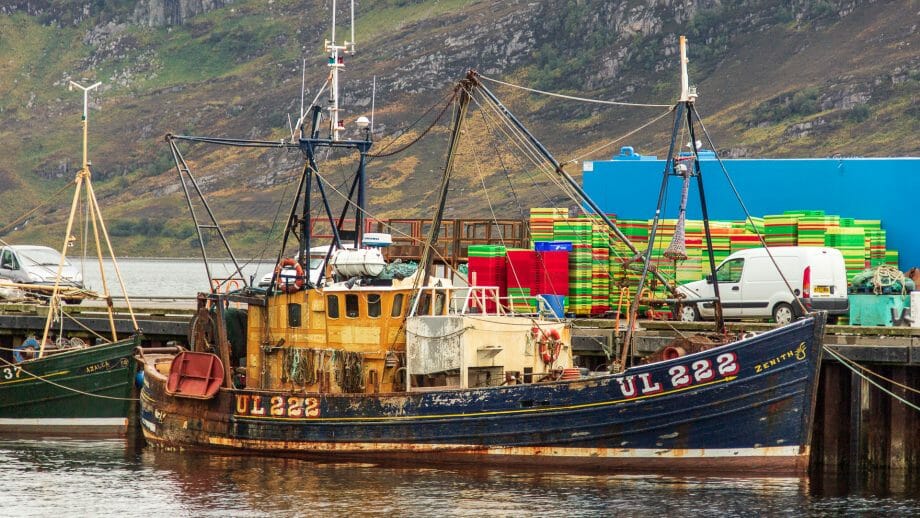 Ullapool Hafen Fischerboot