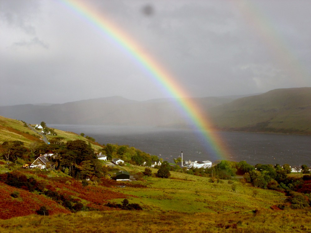 Talisker Destillerie von oben