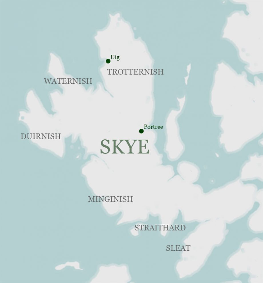 Districts of the Isle of Skye