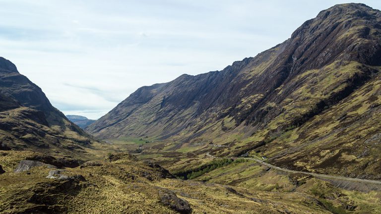 Blick ins Glen Coe