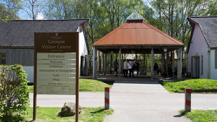 Glencoe Visitor Centre Eingang