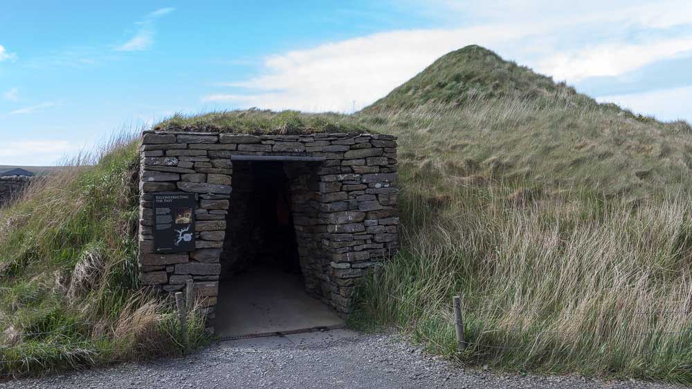 Nachgebautes Haus in Skara Brae