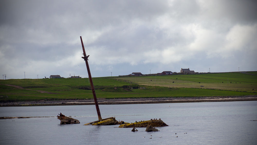 Churchill Barriers Schutzwall gegen deutsche UBoote