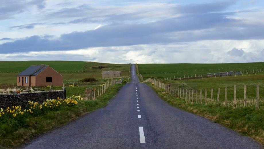 Straße auf Orkney