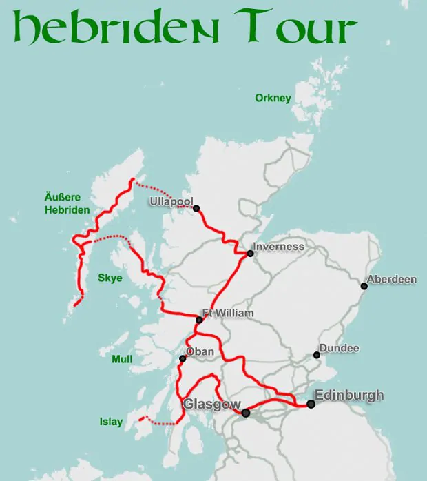 Autorundreise in Schottland - Planung und Tourenvorschläge