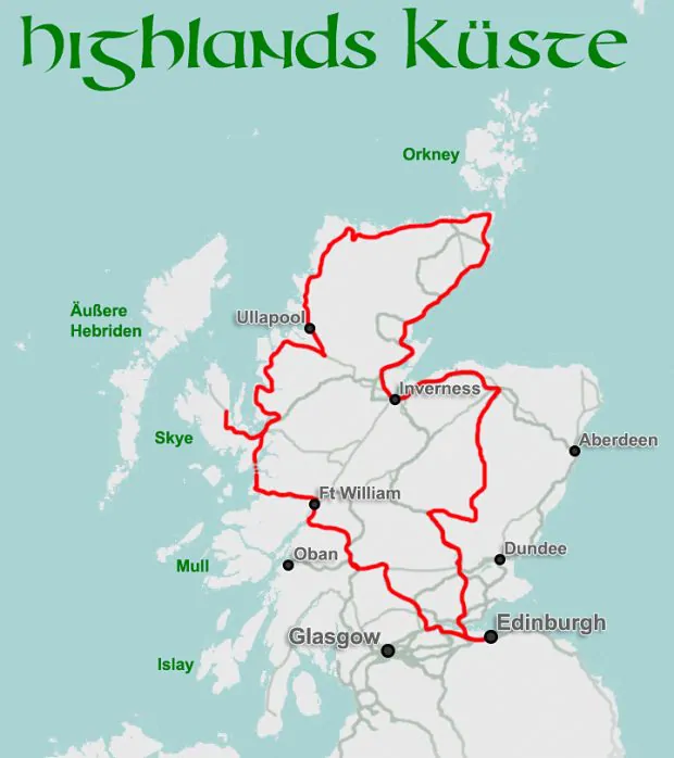 Autorundreise in Schottland - Planung und Tourenvorschläge