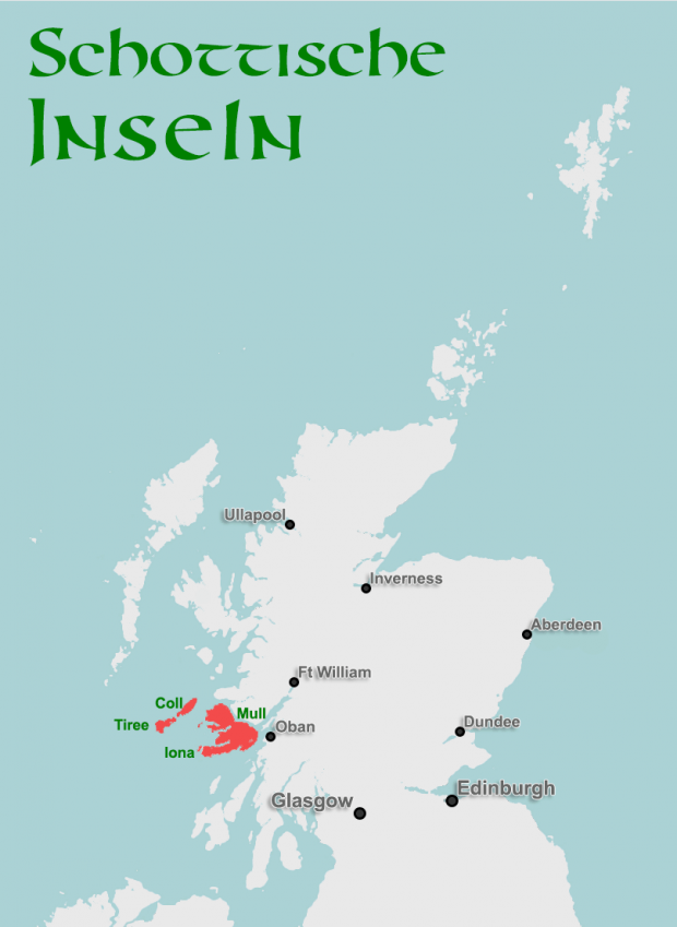 Coll, Tiree, Mull et Iona