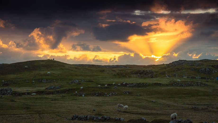 Coucher de soleil sur Lewis