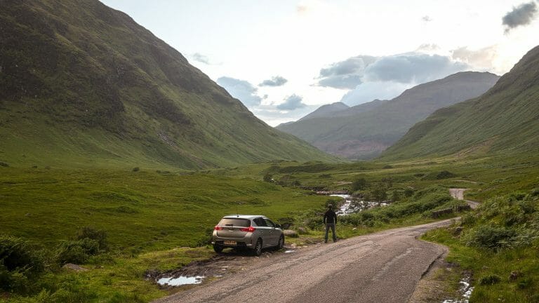 Ich im Glen Etive in Bond-Pose