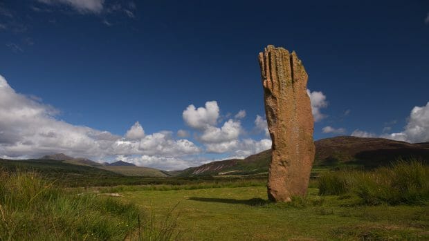 Sliabh nan Carraigean stehender Stein