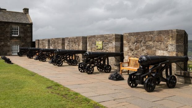 Kanonen auf Stirling Castle