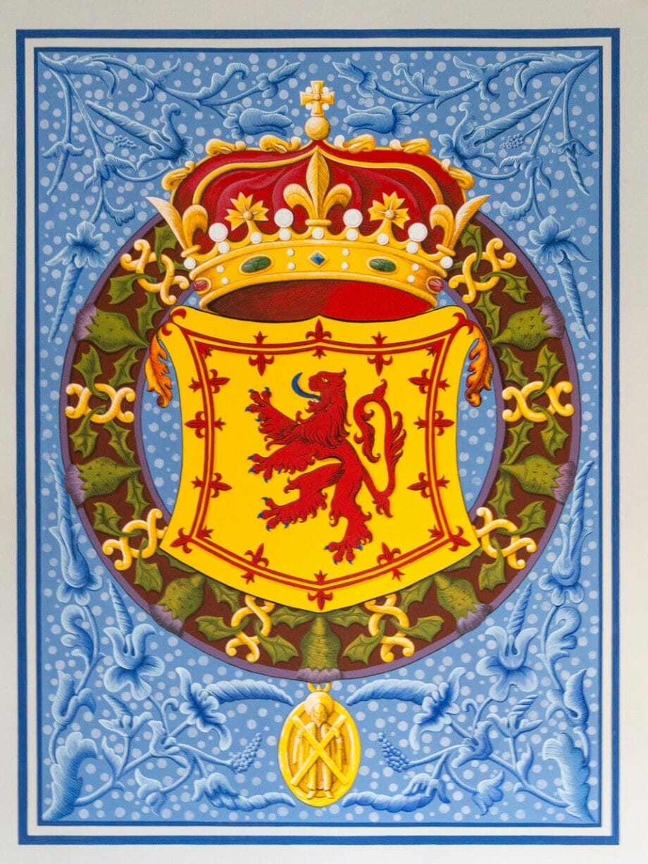 Königswappen "Lion Rampant" in Stirling Castle