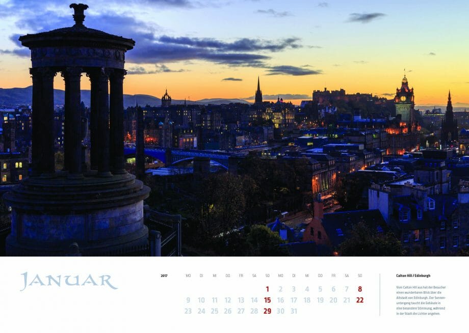 Schottland Kalender 2017 Januar MyHighlands