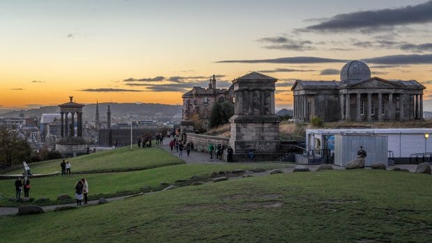 Calton Hill oben