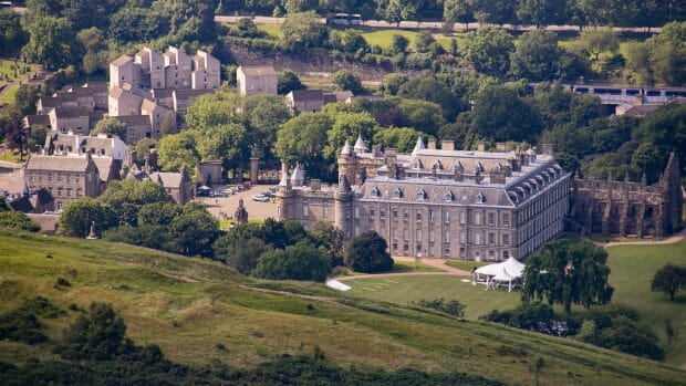 Palace of Hollyrood from above