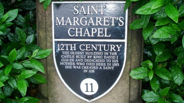 Plakette St Margaret's Chapel
