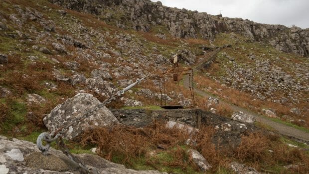 Cable car and stairs