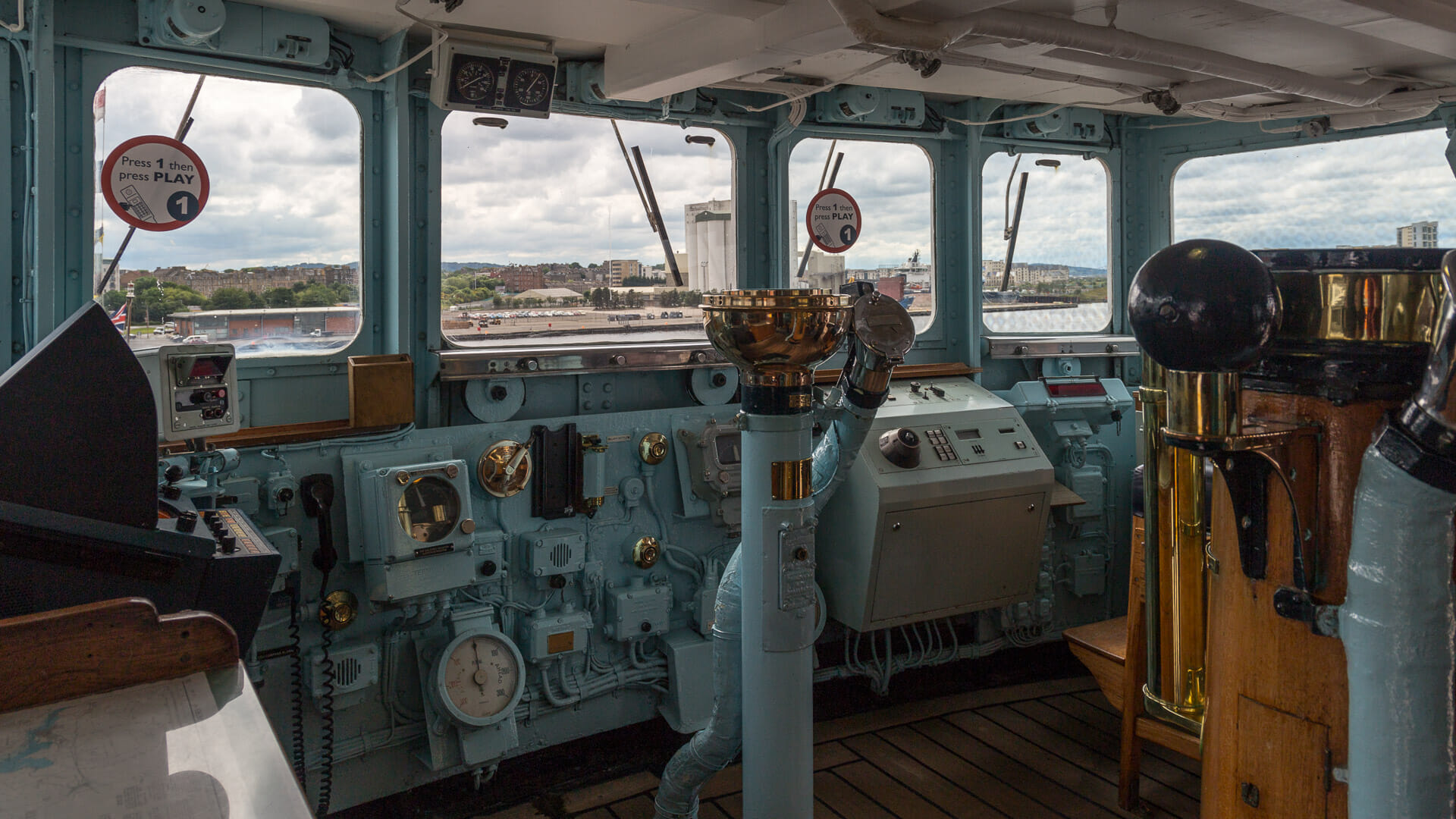 Die Brücke der Royal Yacht