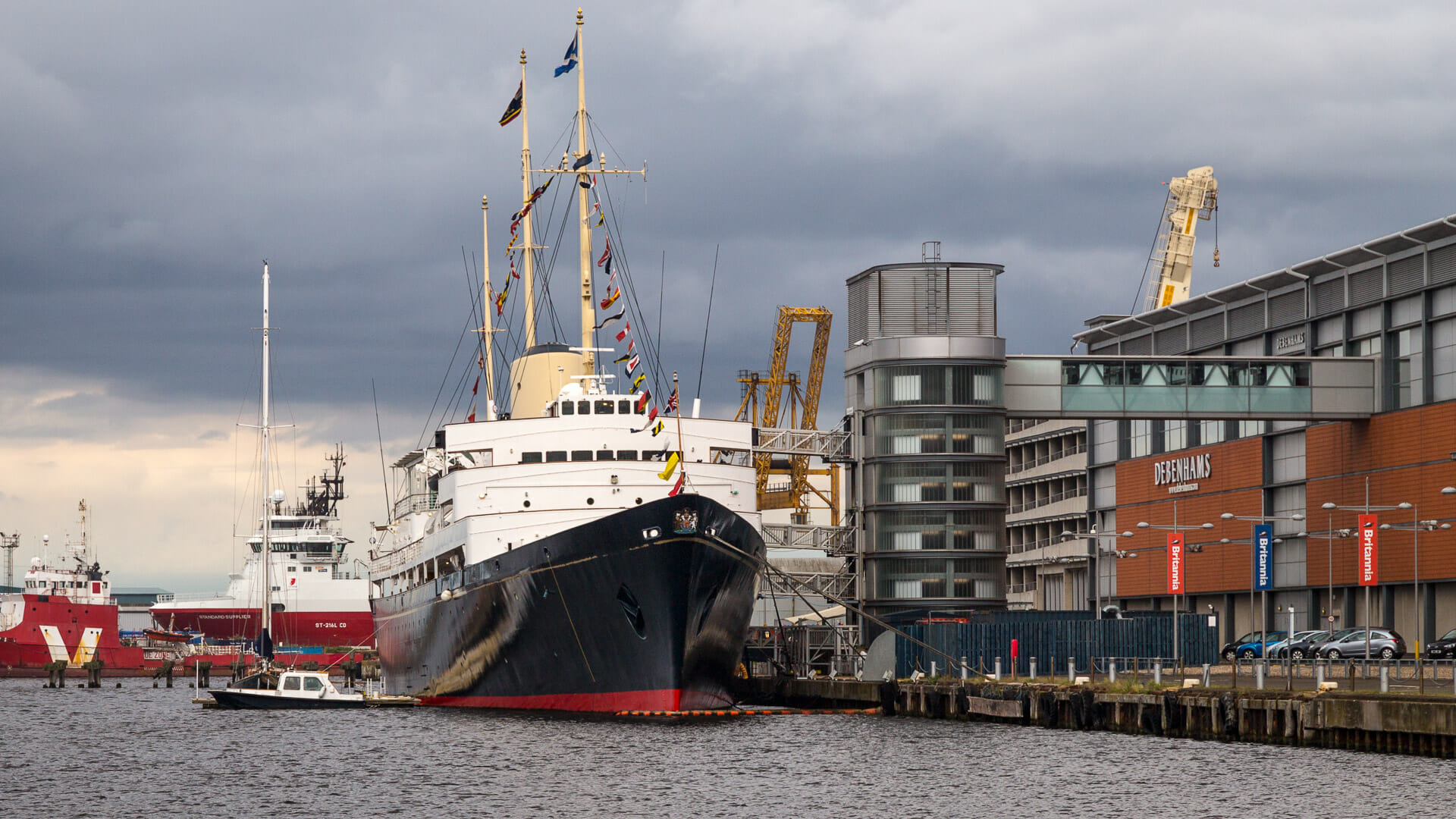 Die Royal Yacht Britannia in Leith