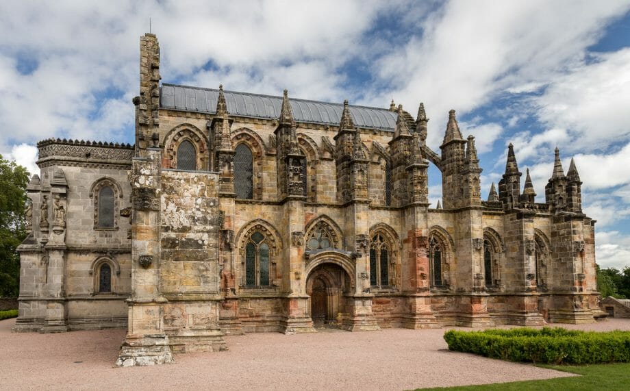 Rosslyn Chapel ist bekannt aus dem Da Vinci Code