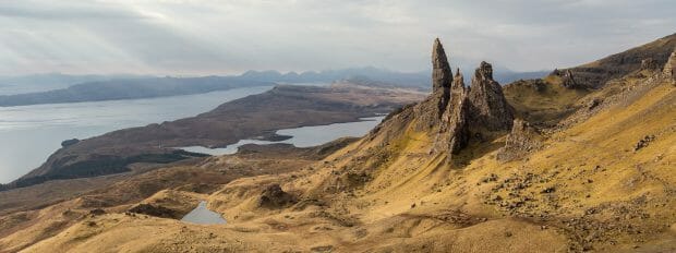 The area around the Old Man of Storr on Trotternish, Skye