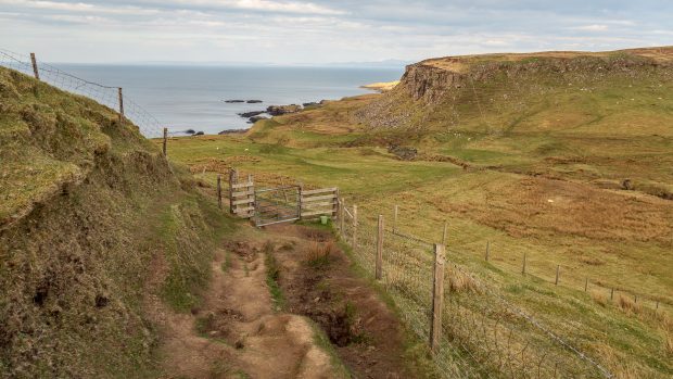 The path down to old Croft