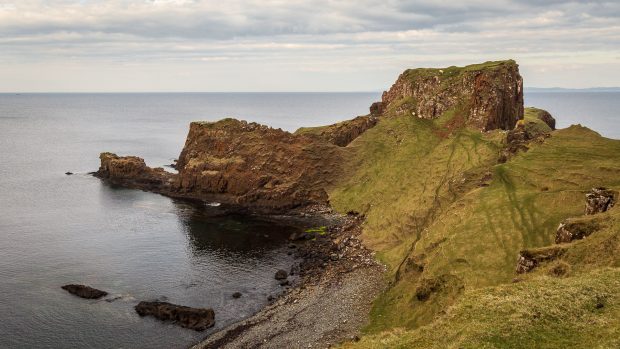 View of the headland from the side