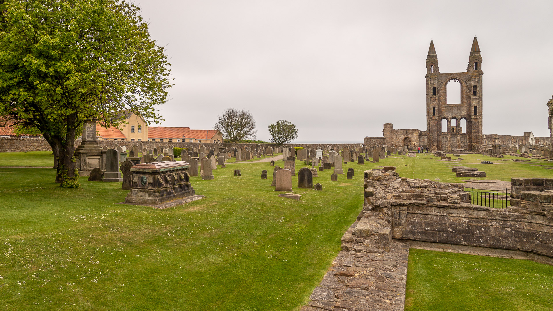 Blick auf den Friedhof von St Andrews
