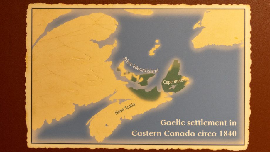 Verbreitung der Highlander in Nova Scotia um 1840