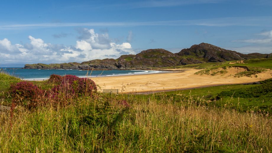 Der berühmte Blick auf den Strand von Kiloran