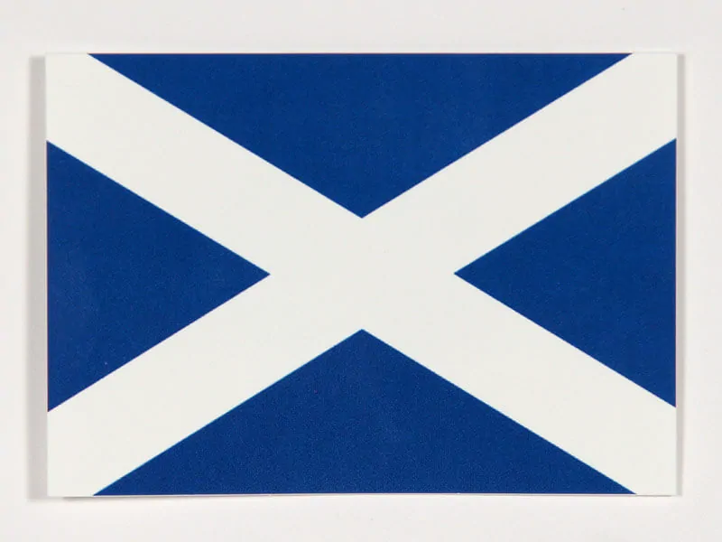 Schottlands Flagge Und Wappen Lowen Einhorner Und Disteln