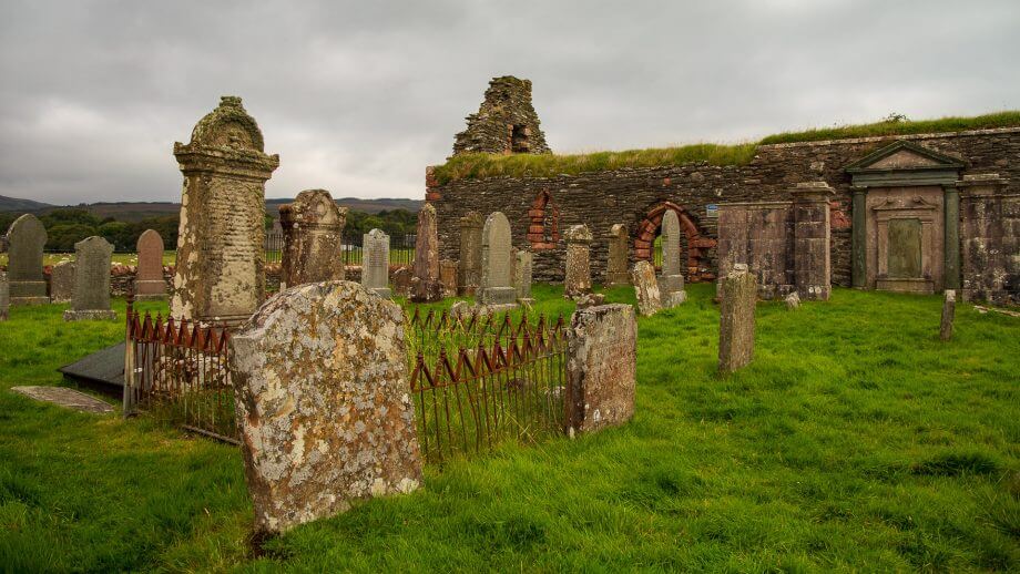 Friedhof um die Kirche