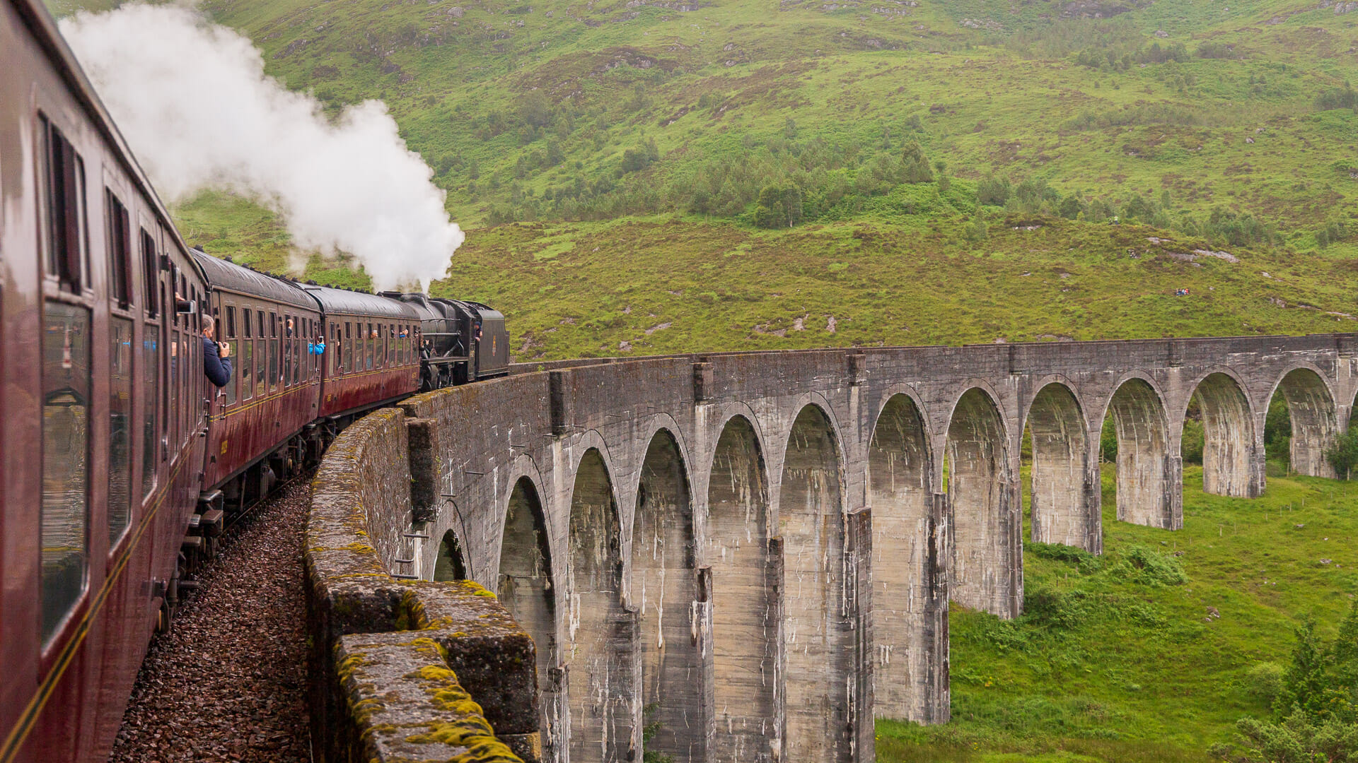 Glenfinnan Viadukt die "Harry Potter"Brücke