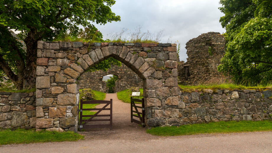 Der Eingang zur Inverlochy Castle