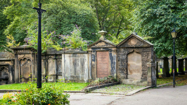 Der Friedhof von St Cuthbert