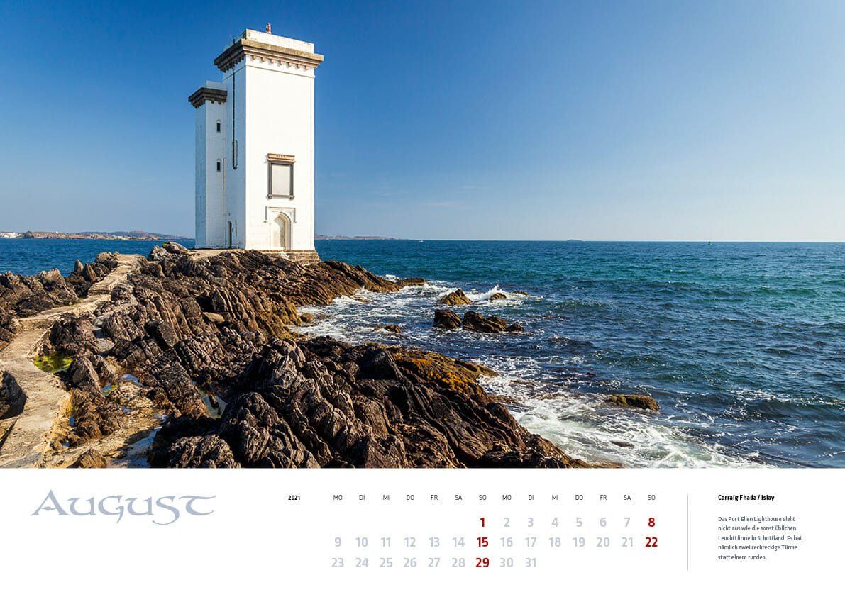Kalender Schottland 2021 „MyHighlands Schottlands Mythen und Wunder“