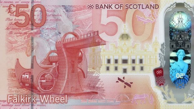 50 Pfund Note Bank of Scotland ab 2021