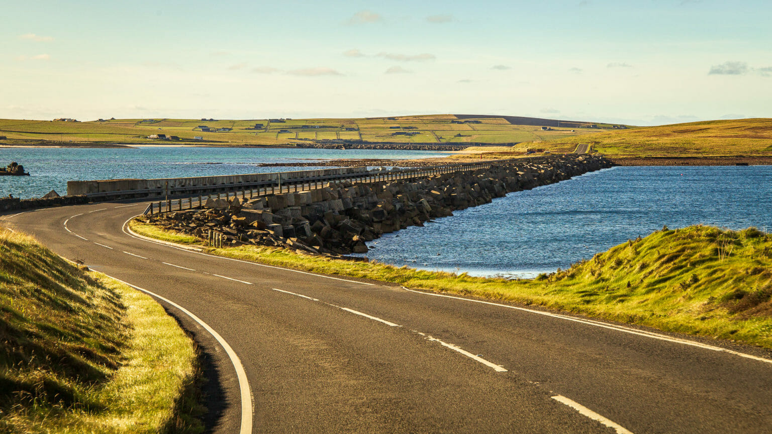 Churchill Barriers Schutzwall gegen deutsche UBoote