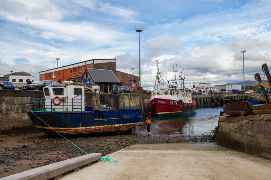 One of the two shipyards in Mallaig