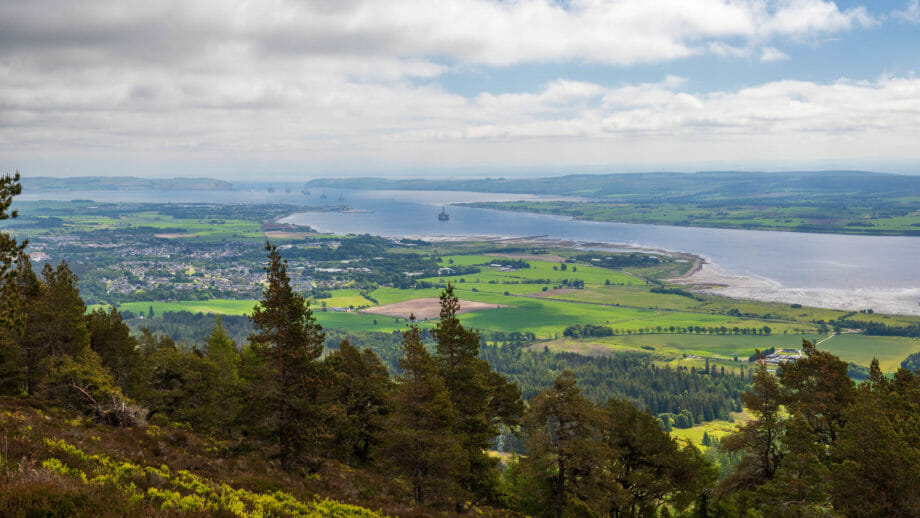 Erste Blicke auf den Cromarty Firth