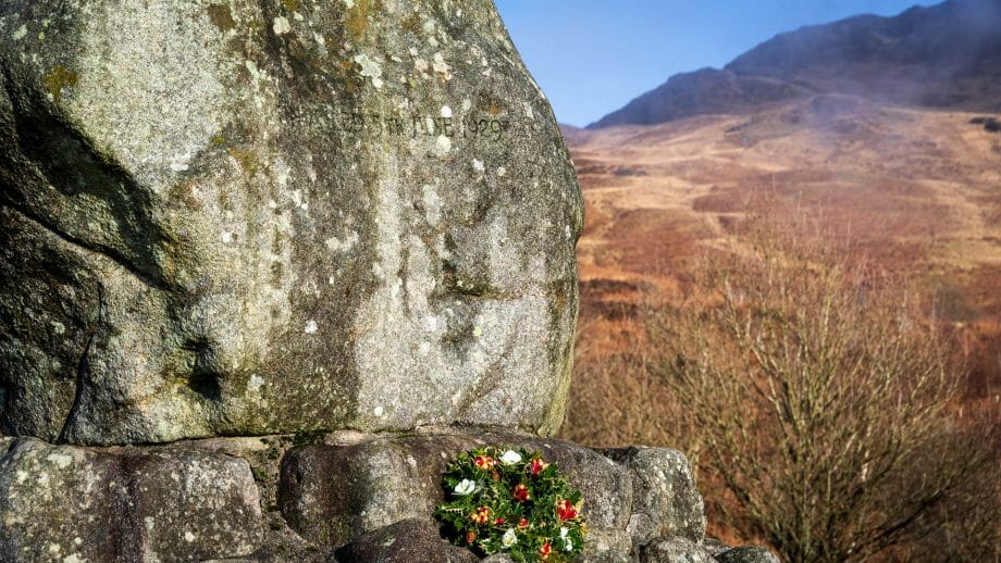 Inschrift auf dem Bruce’s Stone