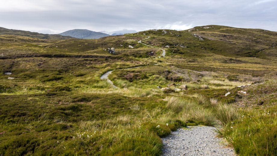 Der Weg zum Eilean Glas Lighthouse