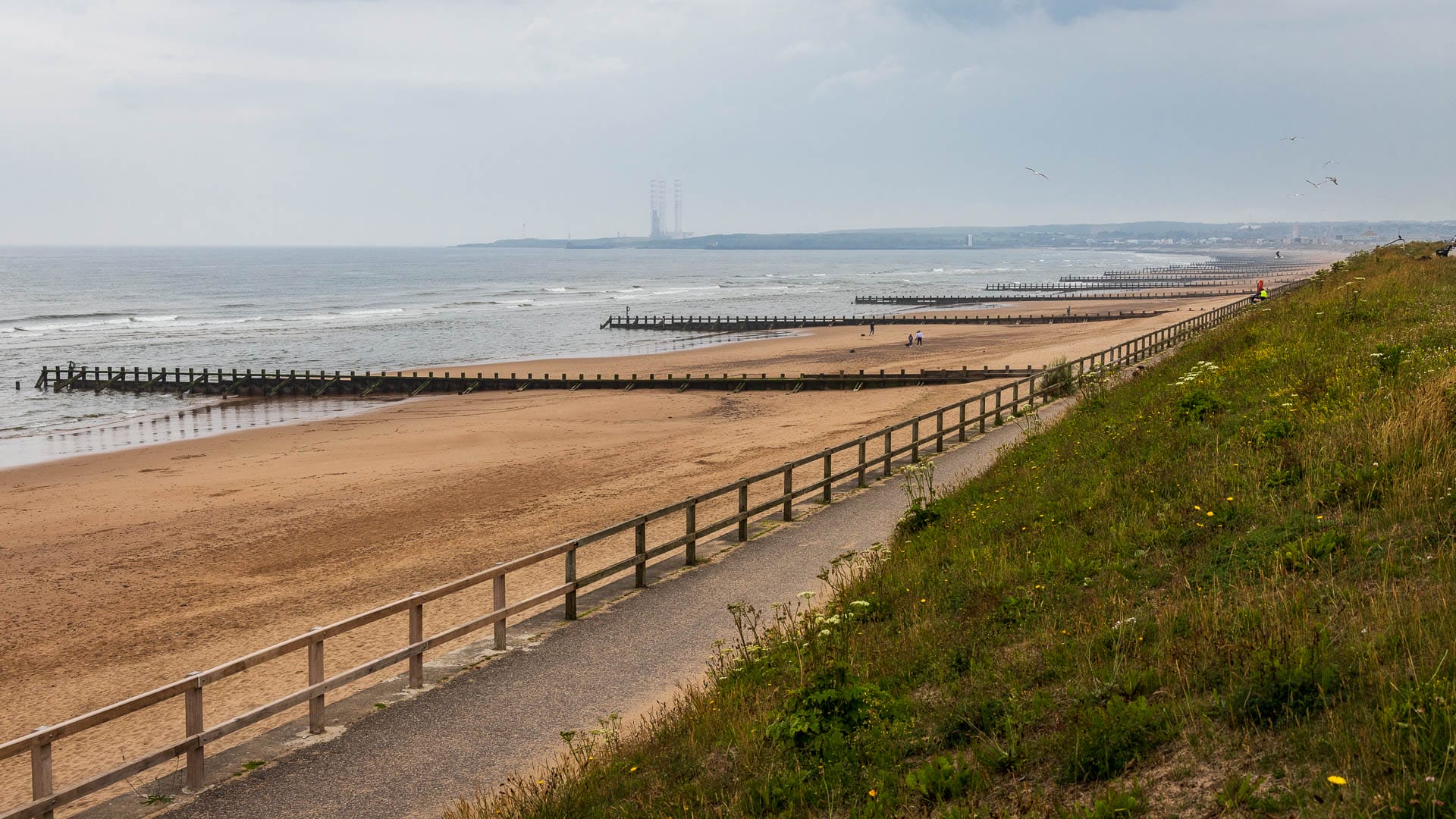 Der Strand von Aberdeen besteht aus Sand.