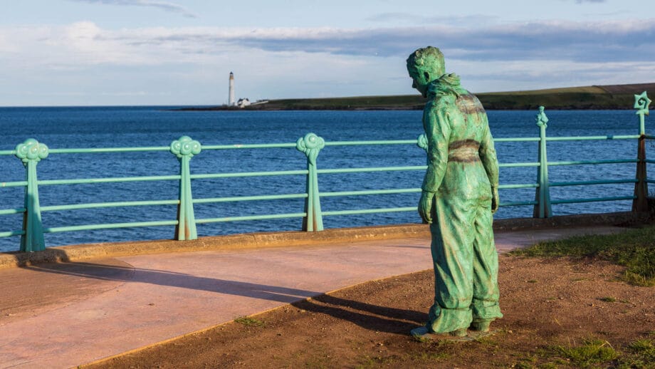 Die Statue "Minesweeper" von William Lamb aus dem Jahr 1944.