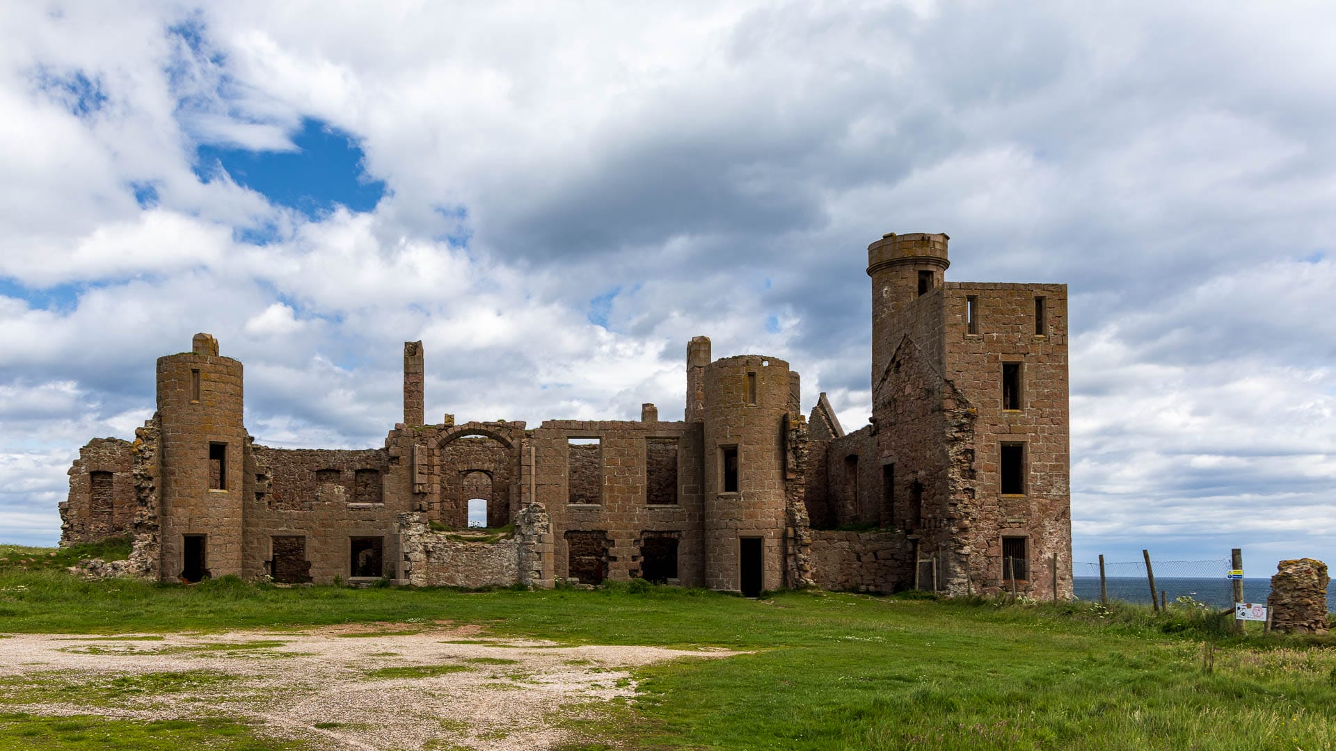 Der ehemalige Eingangsbereich von Slains Castle