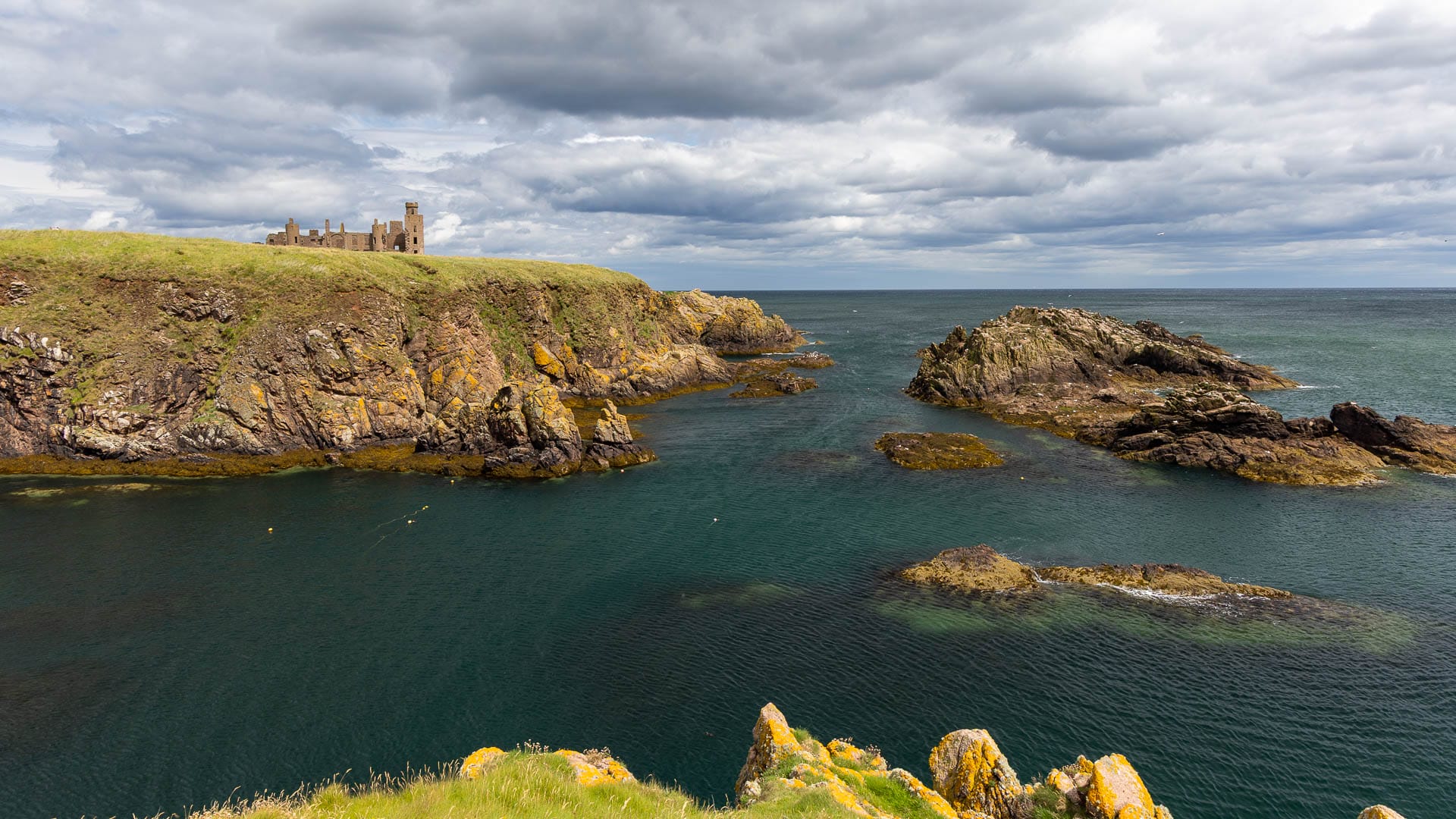 Slains Castle auf der Klippe